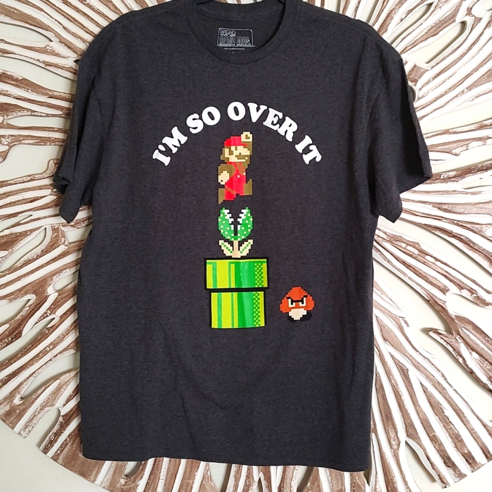 Novelty Shirt, Super Mario Bros., Sz Large